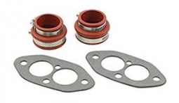 Intake Manifold Boot Kit, Dual Port W/Clamps-gaskets